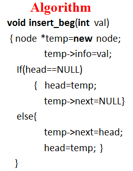 Inserting a New Node in the Singly Linked List – Expertvision